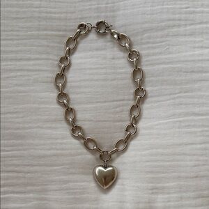 Vanessa Mooney Silver Heart Necklace